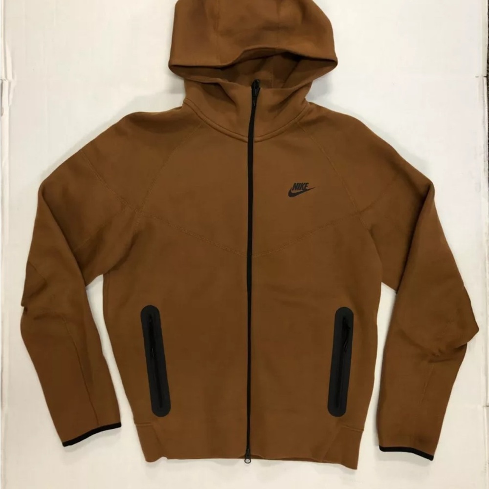 Nike Men's Brown Hooded Jacket